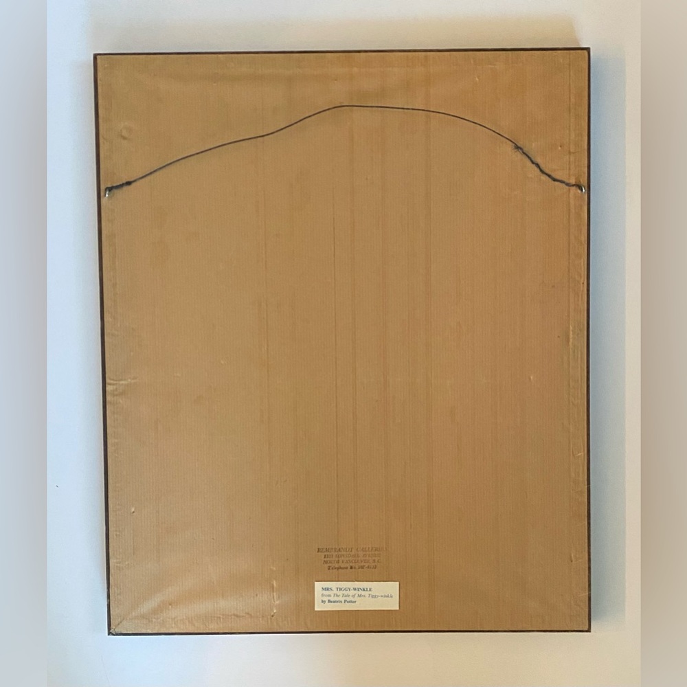 Vintage Framed Animal Print- Mrs. Tiggy-Winkle - Picture 5 of 6